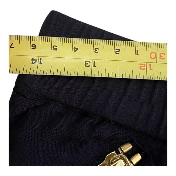 Michael Kors navy blue rayon lightweight zippered jogger pant. Sz.8 - Picture 7 of 15